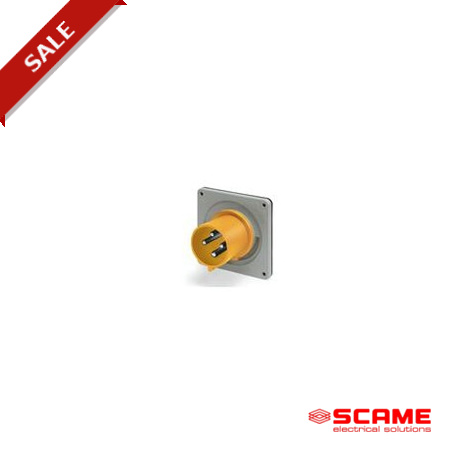 242.71690 SCAME BASE CONECTORA 2P + T IP44 16A 100-130V 4h