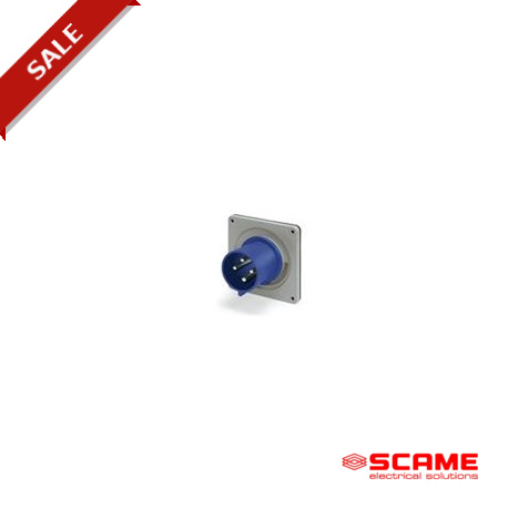 242.71693 SCAME BASE CONECTORA 2P+T IP44 16A 6h 200-250V