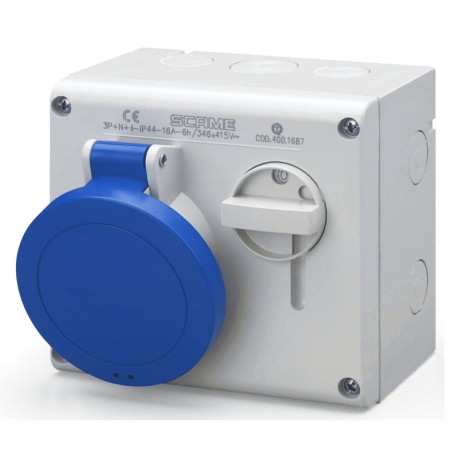500.M3283 SCAME BASE ENCLAV. MEC. 2P+T IP44 32A 6h