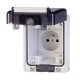 570.6411 SCAME FRENCH STANDARD SOCKET IP66 70x87 16A