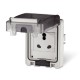 570.6414 SCAME SINGLE UNSWITCHED SOCKET IP66 70x87 15A