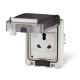 570.6414 SCAME PRISE ANGLAISE IP66 70x87 15A 250V