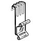 CLP-HK1-CT CLP1470 TEKNOMEGA TIE HOLDER VERTICAL CLIP HOOK SERIES 1,5÷5MM THICK