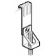 CLP-HK1-BF6 CLP1490 TEKNOMEGA THREADED ROD M6 HANGER VERTICAL CLIP HOOK SERIES 1,5÷5MM THICK