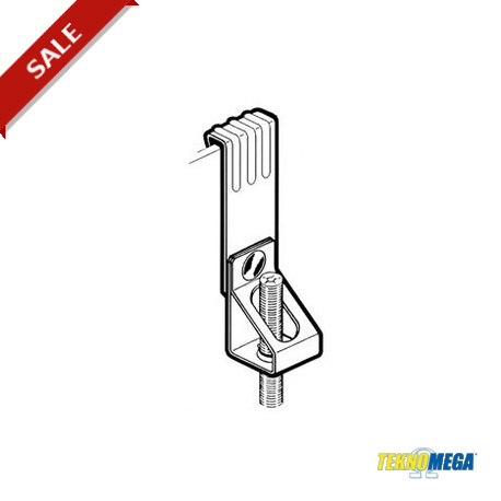 CLP-HK1-BF6 CLP1490 TEKNOMEGA THREADED ROD M6 HANGER VERTICAL CLIP HOOK SERIES 1,5÷5MM THICK