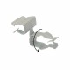CLP-H2-FT2230 CLP1590 TEKNOMEGA CLIP FASTENER HORIZONTAL PIPE Ø 22÷30 EASY SERIES 4÷10MM THICK