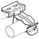 CLP-H4-FT3035 CLP1625 TEKNOMEGA CLIP FASTENER HORIZONTAL PIPE Ø 30÷35 EASY SERIES 15÷20MM THICK