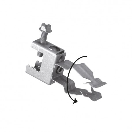 CLP-MBC-FTO1822 CLP1645 TEKNOMEGA CLIP FIJATUBO CON SERIE ORIZZONTALE CLAMP Ø 18-22 ≤16MM SPESSORE
