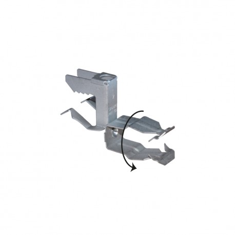 CLP-ΩJ3-FTO2230 CLP2035 TEKNOMEGA MORSETTO SENZA VITE Ω CLIP EXP.14-20 MM PER TRAVE CON FISSATORE PER TUBI Ø..
