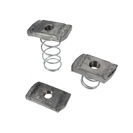 DAP-M6L-ZC DAP2040 TEKNOMEGA DADO ZINCADO M6 CON MUELLLE LARGO