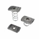 DAP-M8L-ZC DAP2045 TEKNOMEGA DADO ZINCADO M8 CON MUELLLE LARGO