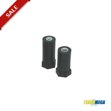 CLN 16M4-21 ISO1120 TEKNOMEGA ΩISO SPACER COLUMN H16M4 CH21 BLACK COLOUR