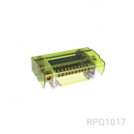 RPQ 160-11M RPQ1017 TEKNOMEGA DISTRIBUTORE ΩBLOCK Tetrapolare 160A 11 PARTENZE MODULAR