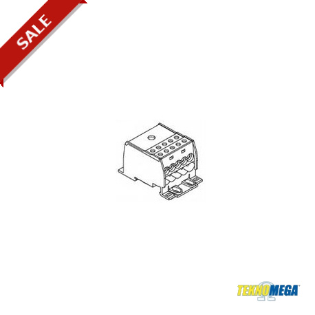 RPU 160-10 RPU1005 TEKNOMEGA ΩBLOCK EINPOLIGER VERTEILERBLOCK 160 A 10 ABGÄNGE