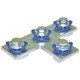 STF-PT4-P STF2020 TEKNOMEGA STEP UP 4 HOLE "T" TiPOT zincatura elettrolitica con Bolt