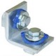 STF-WL2-P STF2105 TEKNOMEGA STEP 2 fori di 90 ° zincatura elettrolitica con Bolt