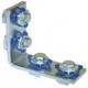STF-WL4-P STF2115 TEKNOMEGA ANGOLO staffa 3 FORI zincatura elettrolitica con Bolt