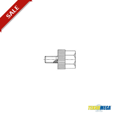 TMP M5 TMP1010 TEKNOMEGA PLASTIKKAPPE MIT M5 INNENGEWINDE