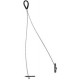LUM-50-100 ZCT1215 TEKNOMEGA ΩZIP "Y" TERMINALE SOSPENSIONE KIT e moschettone SILVER GAMMA MM L.230