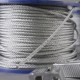 R200SILVER ZCT2020 TEKNOMEGA ΩZIP STAHLSEIL AUF SPULEN UND VERSCHLUßCLIP GRÜNE SERIE 200 MT