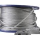 R100RED ZCT2030 TEKNOMEGA ΩZIP STAHLSEIL AUF SPULEN UND VERSCHLUßCLIP ROTE SERIE 100 MT