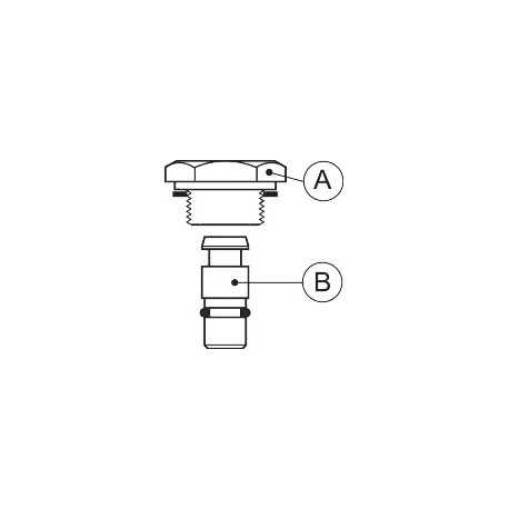 027F1046 DANFOSS REFRIGERATION Accessory, Type designation Blanking plug
