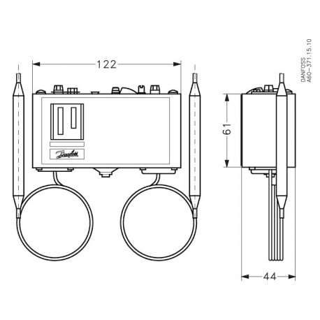 060L202466 DANFOSS REFRIGERATION KP98 thermostat M / 20