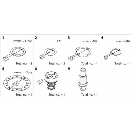 027H4016 DANFOSS REFRIGERATION ICS 40 Overhaul kit