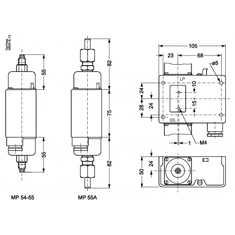 060B018366 DANFOSS REFRIGERATION Differential pressure switch