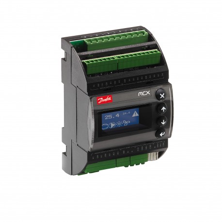 080G0112 DANFOSS REFRIGERATION Controlador eletrônico, 6 relés, MCX06D 24V LCD RS485 S