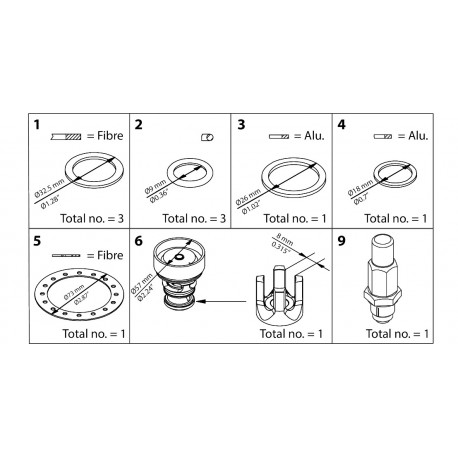 027H3043 DANFOSS REFRIGERATION ICS 25 -20 Overhaul kit