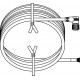 027H0438 DANFOSS REFRIGERATION Accessory, Type designation M12 female cable set, 3m