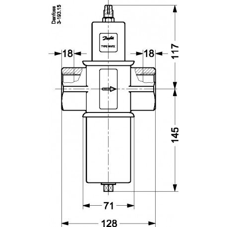 003F1240 DANFOSS REFRIGERATION Pressure operated water valve