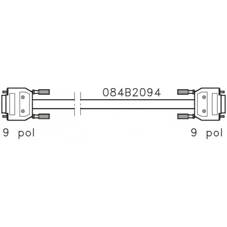 084B2094 DANFOSS REFRIGERATION Cable, 9/9 pole, PC to GW
