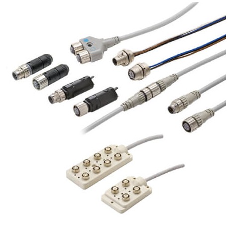 XS2R-D526-S001-2 107665 XS2R0015D OMRON Connettore a T per il Pick-up sensori 2m