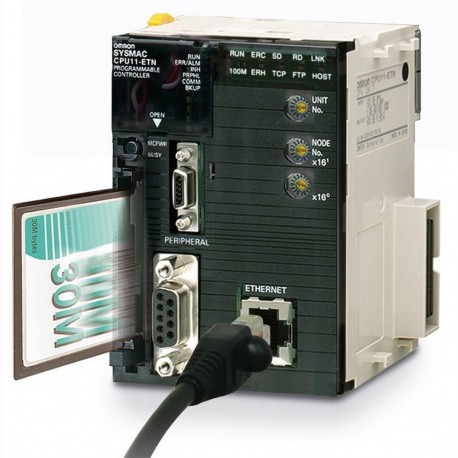 CJ1M-CPU11-ETN 176043 OMRON CPU 160 E/S 5Kpasos 32 KW 10/100BaseT Ethernet