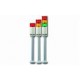 LME-302FB-C-RAG+FB135 187162 OMRON Led 60mm 24V Intermitencia Sirena Rojo/Amarillo/Verde Mástil