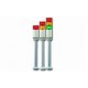 LME-102-C-R 187192 OMRON LME complete signal tower, 24VAC/DC, ivory, continuous light, 1 stack, red, pole mo..