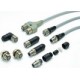 262918 OMRON Sensor Connector, female, M12, PVC, 3 Pin, Angled, 10M, LED indicator