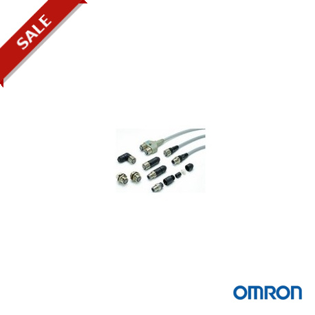 XS2F-M12PUR5A20M-EU 363300 OMRON M12 PUR sensor connector, 5 wire, angled, 20m