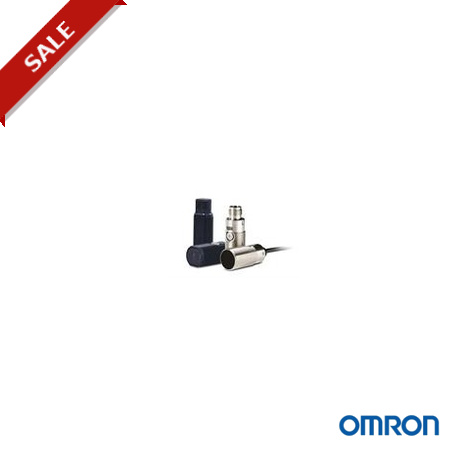 369795 OMRON Photoelectric sensor, M18 axial body, diffuse, 1m, PNP, 2m cable