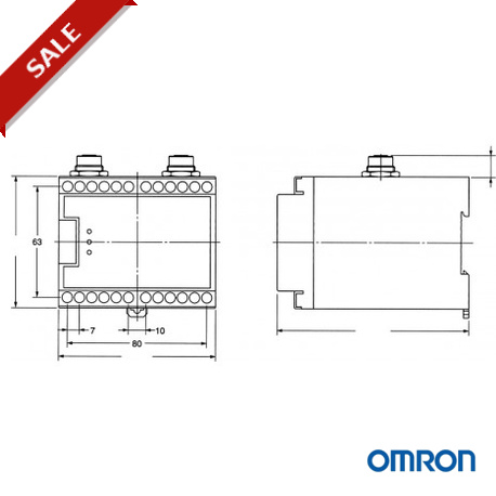 F39-JC3C 127250 OMRON Connection Cable between F3SN/H and F3SP-B1P 3m