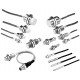E2E-CR8B1 133325 OMRON Näherungssensor induktiv, Schaltabstand Sn 0,8mm, bündig Messing-Gehäuse, zylindr. Ø4..