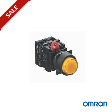 A22-FY 160892 OMRON Pulsanti / Push carriera finale industriali, tondo giallo testa a filo