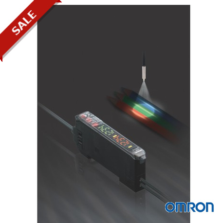 E3X-DAC11-S 2M 238249 OMRON Fibre-optic amplifier, RGB colour, standard type, NPN, 2m cable