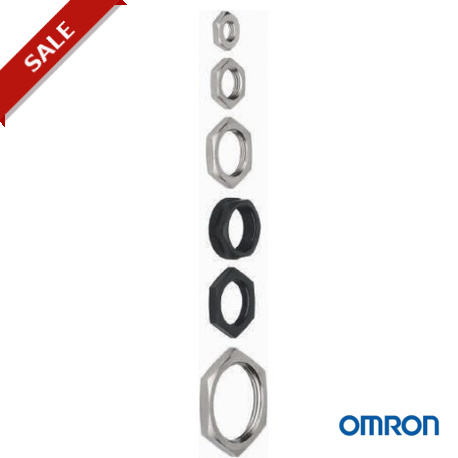 ASMK 1801 (100pcs) 372463 OMRON Nut thin plastic for E3FA M18 (100 units)
