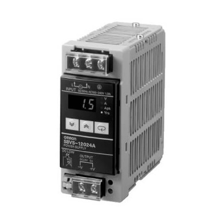 S8VS-12024A 281061 S8VS12024A.1 OMRON 120W / 24V / 5A DIN Display Period mant. Alarm NPN
