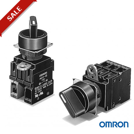 A22W-3AY 141549 OMRON Голова переключатель ручки 3 поз auto Light желтый