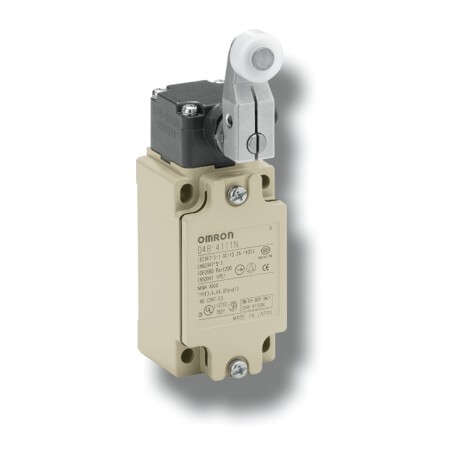 D4B-1A16N 134620 OMRON Limit switch, adjustable roller lever, DPDB 2-NC, slow action, 10 A