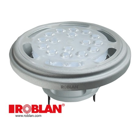 LEDQR1X136500 ROBLAN LED QR111 AC/DC 10-12V 1x13W SMD LED Blanco 6500K 48º 920LM